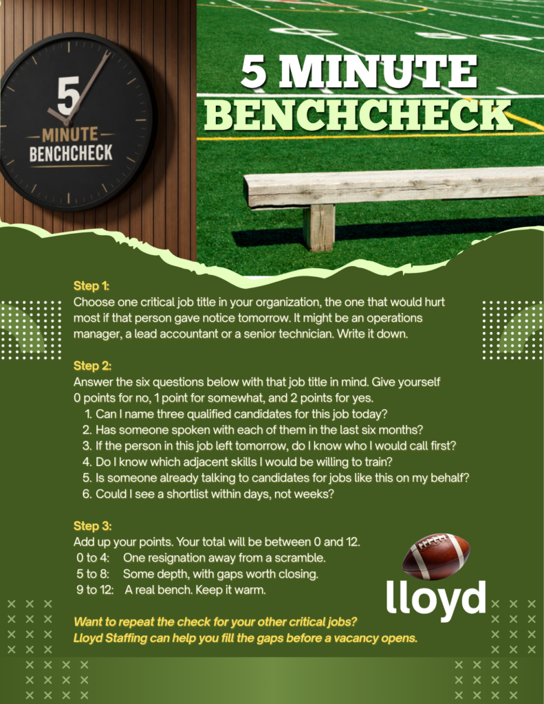 Talent Bench Pipeline